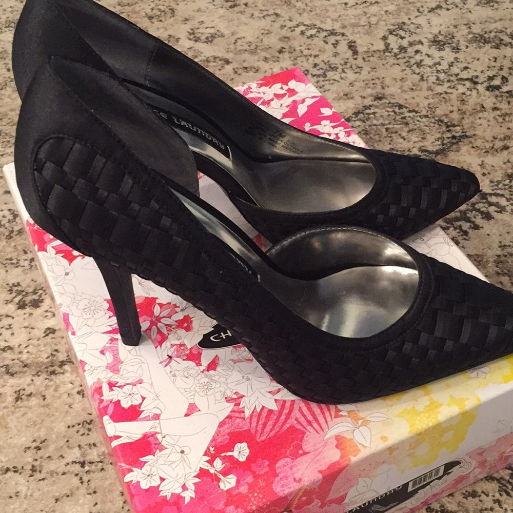 Chinese Laundry basketweave heels